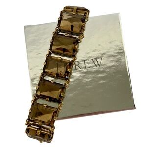 J. Crew Faceted Crystal Stone Bracelet Vintage